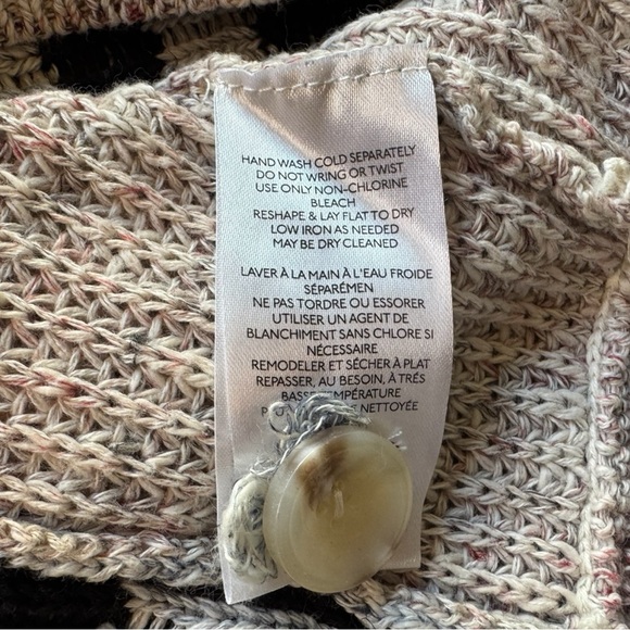 Anthropologie PILCRO Mash-up Colorblock Checkered Star Cardigan Sweater - Small - Picture 13 of 15